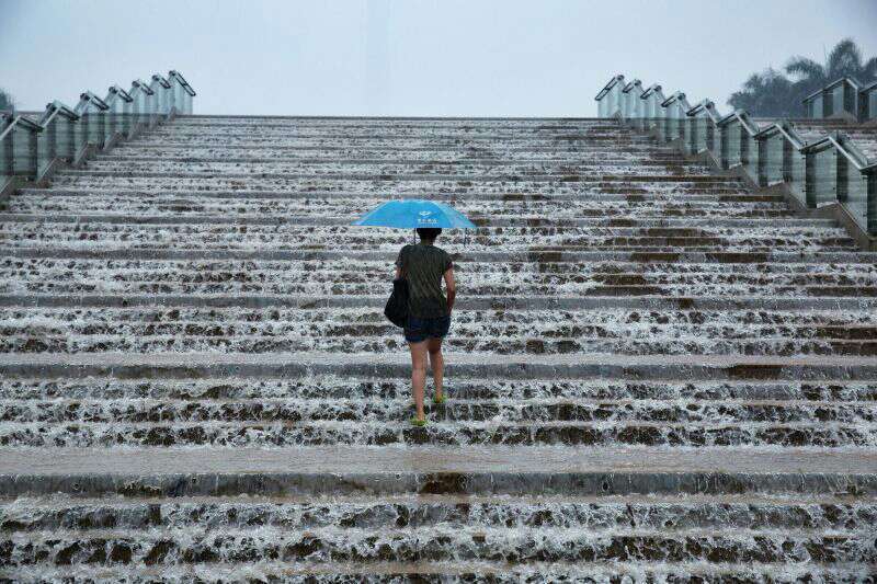 低洼地域的室内楼梯是如何防止雨水倒灌